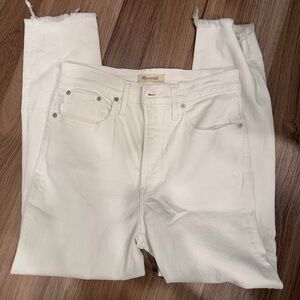 Madewell White Ankle Jeans